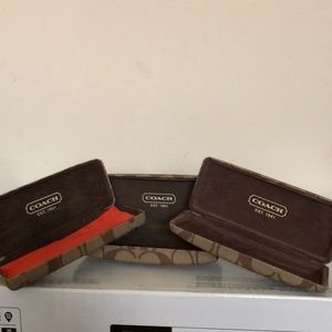 Coach eyeglass or sunglass case “bundled”